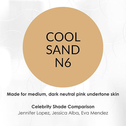 NV BB Perfecting Mist Foundation Buildable Coverage Professional Airbrush Makeup with Plant-based Stem Cell Polypeptides, Vitamins A, D, E and Aloe, 1.5 ounces, Cool Sand