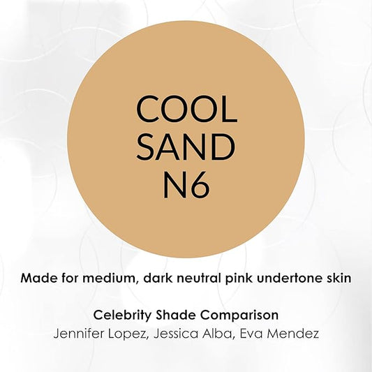 NV BB Perfecting Mist Foundation Buildable Coverage Professional Airbrush Makeup with Plant-based Stem Cell Polypeptides, Vitamins A, D, E and Aloe, 1.5 ounces, Cool Sand