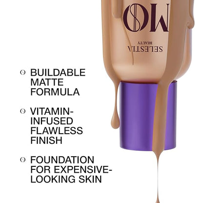 Liquid Foundation & Under Eye Concealer - Make Up Set for Flawless Natural Skin Base - Matte Foundation (Caramel) and Liquid Concealer (Caramel)