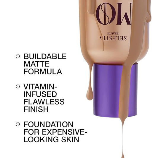 Liquid Foundation & Under Eye Concealer - Make Up Set for Flawless Natural Skin Base - Matte Foundation (Caramel) and Liquid Concealer (Caramel)