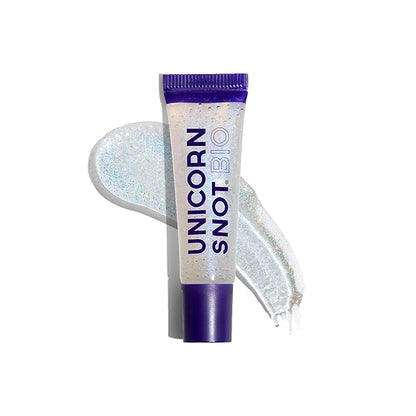 UNICORN SNOT Lip Gloss, Long-Lasting Sparkly Lip Shine, Vegan & Cruelty Free, Non-Sticky Formula, Lip Gloss for Festivals and Rave Makeup, Clear (Cosmos)