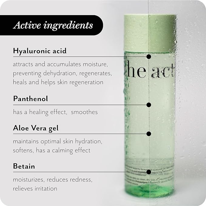 The Act Complete Skincare Trio – Cleansing Oil, Daily Face Wash & Facial Toner for All Skin Types – Vegan, Hydrating, Makeup Removal & Pore Refining Set