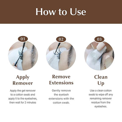 BL Lashes Eyelash Extension Remover, Dissolves Powerful Lash Extensions within 2-3 min, Fast Lash Extension Glue Remover, Low Irritation Cream Remover for Sensitive Skin, Jar Type (20g)