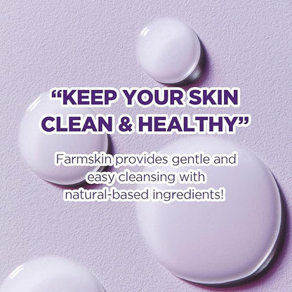 FARMSKIN Freshfood For Skin Mild Greape Micellar Cleansing Water (10.1fl.oz, 300ml) - Micellar Cleansing Water for Face/Makeup Remover & Cleanser/Non-Irritating/Korean Skin Care