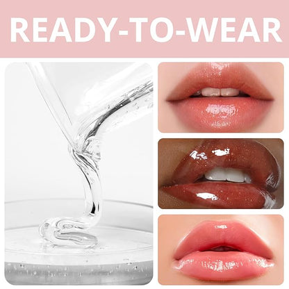 TKB Lip Gloss Base (Flexagel ME)| Clear Lip Gloss Base for DIY Lip Gloss| Ready-to-Wear| Moisturizing, High Shine, Crystal Clear, Vegan, Gluten and Cruelty free| Made in USA (15oz (425g))