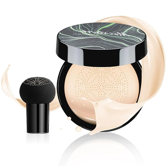 Air Cushion CC Cream, Waterproof & Moisturizing Concealer Makeup Base Even Color | Vegan & Cruelty Free (Ivory)