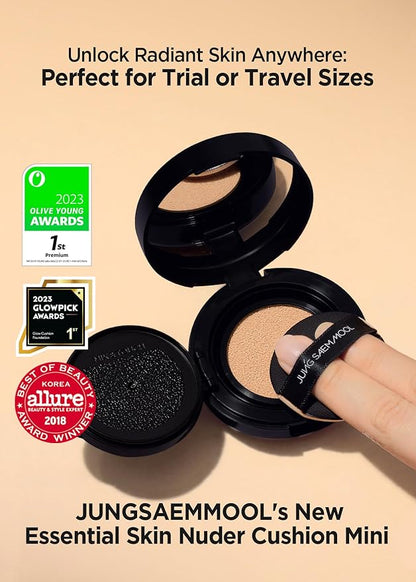 JUNG SAEM MOOL [JUNGSAEMMOOL OFFICIAL] Essential Skin Nuder Cushion Mini (Light)