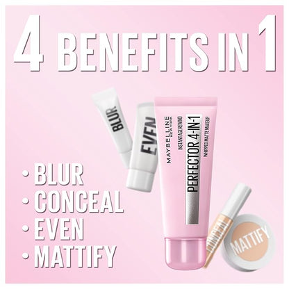 Maybelline Instant Age Rewind Instant Perfector 4-In-1 Matte Makeup, 03 Medium, 1 Count