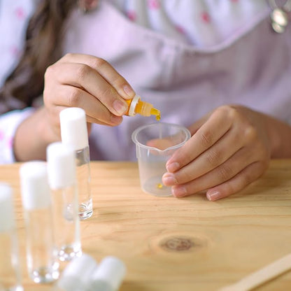 Kiss Naturals - Lava Lip Gloss Kit - With Organic Castor Oil, Safflower Oil, Coconut Oil - STEM DIY Science Kit - Make 6 Lip Gloss - 2 Natural Flavors - Birthday, Holiday, Party Gift for Girls