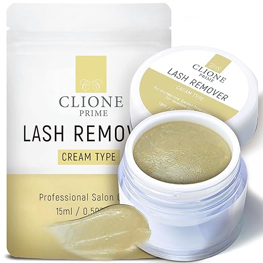 Eyelash Extension Remover Cream - 15gm, No Eyelids Burning/Irritation, Formaldehyde-Free, Unscented