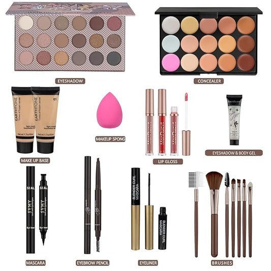 Makeup Kits for Teens Girls Women Makeup Set for Teenager Eyeshadow Primer Makeup Set Gift for Teens Women Full Kit Girls