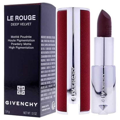 Givenchy Le Rouge Deep Velvet Matte Lipstick - N38 Grenat Fume for Women - 0.11 oz Lipstick