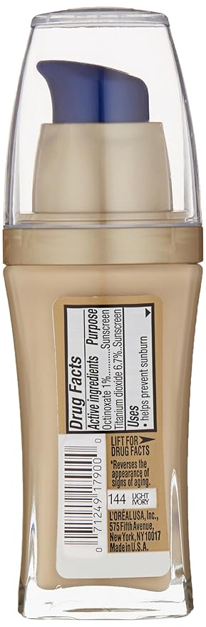 L’Oréal Paris Visible Lift Serum Absolute Foundation, Light Ivory, 1 Ounce (Pack of 2)