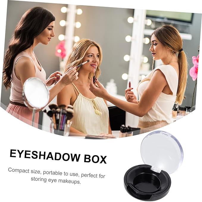 8pcs Eye Shadow Blank Empty Case - DIY Makeup Palette With Pans for Blush and Eyeshadow - Mini Plastic Travel Box With Cover