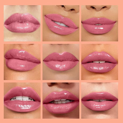 Hydrating Lip Glow Oil - Moisturizing Tinted Lip Gloss Plumping Nourishing Non-sticky Long Lasting Lip Stain with Cherry Oil 0.27 fl.oz (Cherry)
