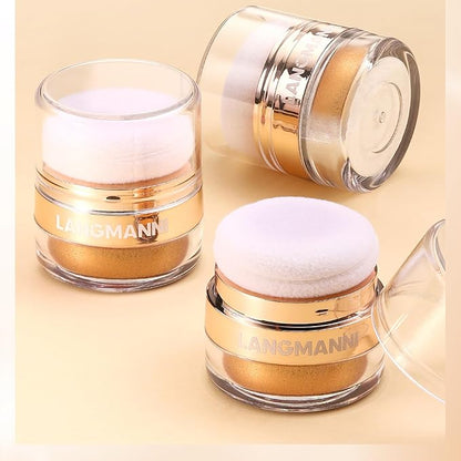 Polvo De Hadas Body Highlighter Powder, Face Brightening Shimmer Body Glitter Contour Patting Powder, Sparkling Blush Highlighter Powder for Face Eyes Body Glow Makeup, B# Golden Brown