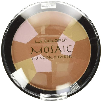 L.A. COLORS HD Mosaic Bronzer (carded), Sun-Kissed Bronze CBMP270 (Pack of 2)