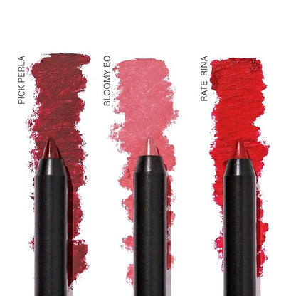 Beauty Vaulte 3 Pcs Lip Liner| Baya Lip Liner Trio| Long Lasting Lip Liner Pencil| Highly Pigmented Lip Liner| Available in Three Colors Flamingo Pink, Currant Red, Dark Magenta