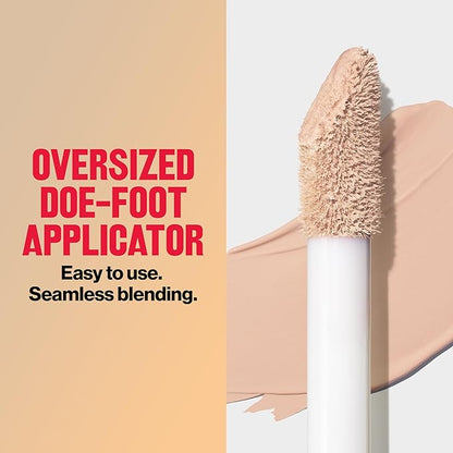 Revlon ColorStay Flex Wear, Full Cover Non-Creasing Concealer, Infused with Hyaluronic Acid & Vitamin E, Flexible Longwear, 005 Fair, 0.34 Fl Oz