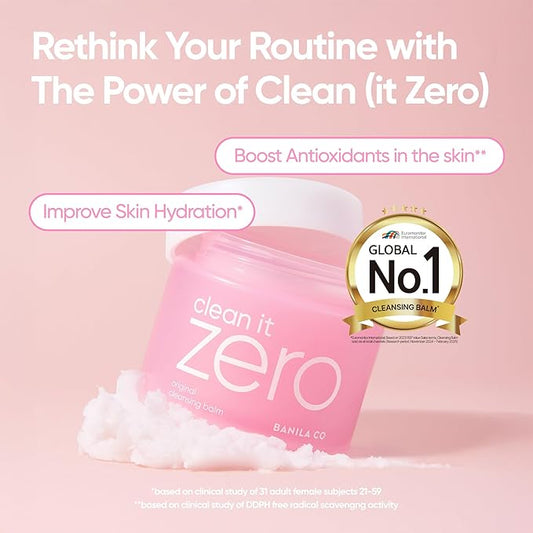 BANILA CO Clean It Zero Original Double Cleanse Set | Original Cleansing Balm 180ml + Foam Cleanser 150ml | Vegan Korean Face Wash for All Skin Types