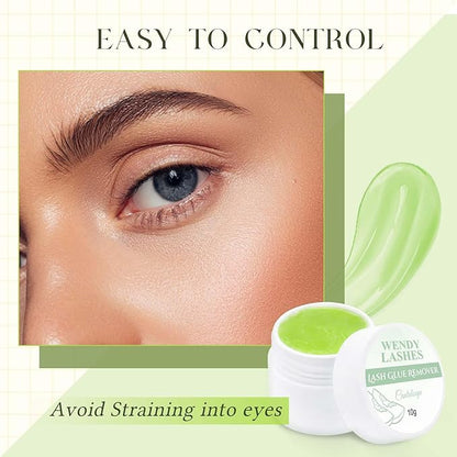 Lash Remover for Lash Extensions Hami Melon Low Irritation Cream Glue-Remover Kit 10g Professional Fast Sensitive Skin Dissolution Lash Extension Remover By WENDY LASHES（Lash Remover-Hami Melon,10g）