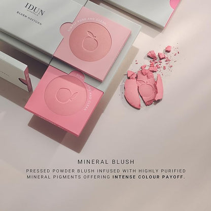 Mineral Blush - Pressed Powder - Glides On Smoothly - Offering Intense Color Payoff And Naturally Healthy Skin - Hallon - 0.18 Oz, Rosy Pink, (I0100276)