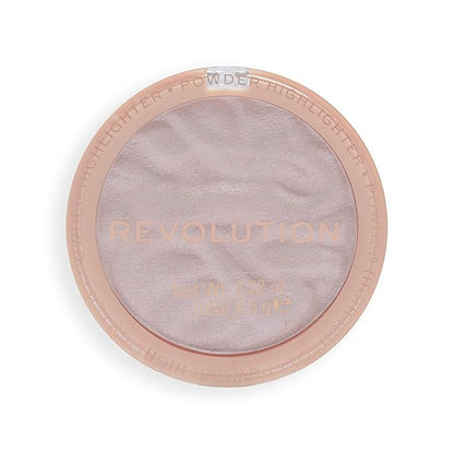 Revolution, Reloaded Pressed Powder Highlighter, Intensely Pigmented for a High Impact Dewy Finish, Peach Lights, 0.22 Oz