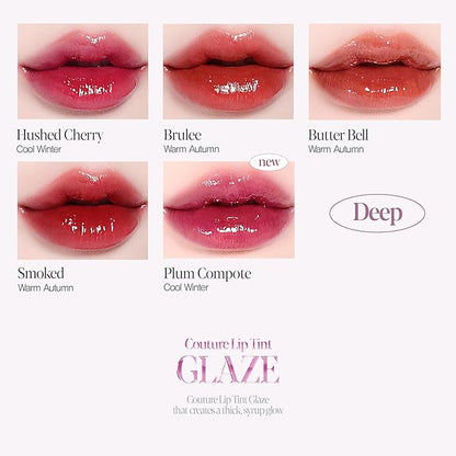 Espoir Couture Lip Tint Glaze #15 Serenade 0.14oz| Volumizing Lip Stain with Syrupy Shine | Long-Lasting & Vibrant Color for Radiant Lip Look | Moisturizing & Glossy Lip Tint | Korean Lip Makeup