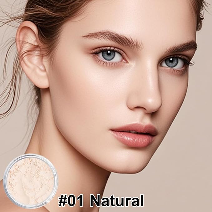 Sunscreen Mineral Setting Powder, SPF 35, Talc-Free, Blurring Finishing Powder, Buildable Lightweight Coverage, for Matte Base Makeup (#01 Translucent Setting Makeup)