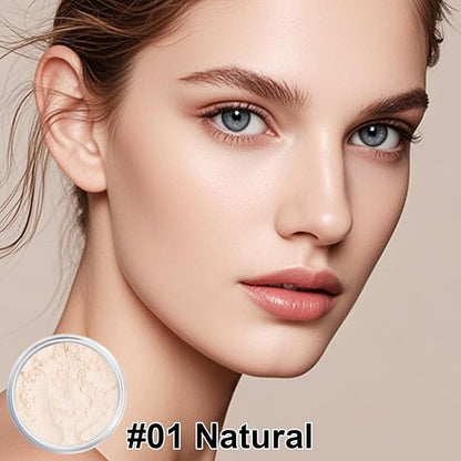 Sunscreen Mineral Setting Powder, SPF 35, Talc-Free, Blurring Finishing Powder, Buildable Lightweight Coverage, for Matte Base Makeup (#01 Translucent Setting Makeup)