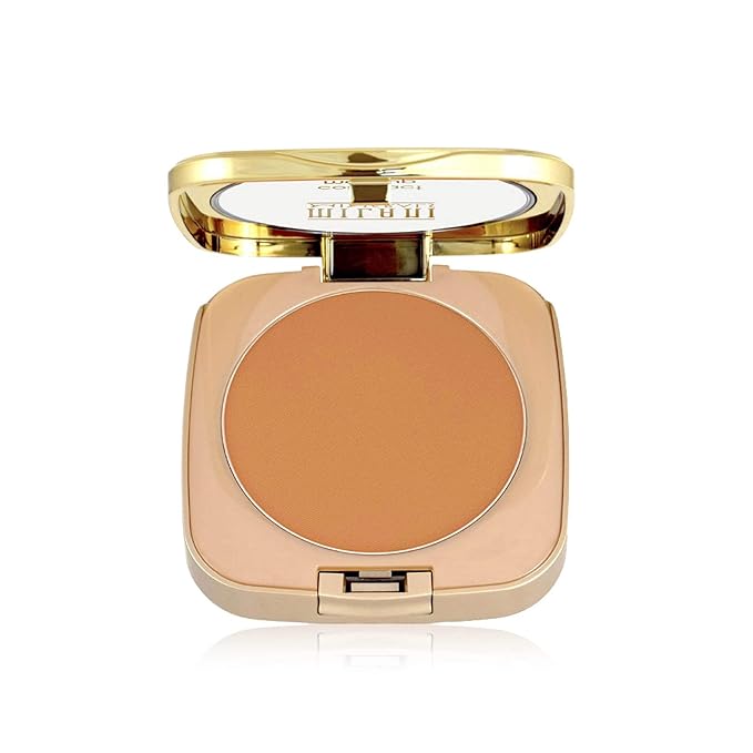 Milani Mineral Compact Makeup - Warm (0.3 Ounce) Vegan, Cruelty-Free Mineral Face Powder with Full Coverage to Conceal Imperfections