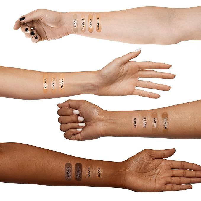 Nudestix Tinted Cover Liquid Foundation, Buildable Coverage for Even Skin Tone, Flawless Natural Lightweight Makeup Finish, 0.84 fl oz (25 ml) (Nude 5)