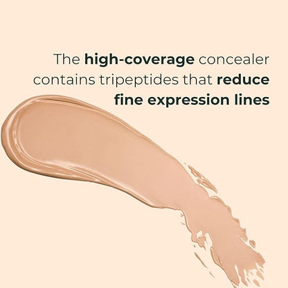 M. Asam MAGIC FINISH HIGHCLASS LIQUID CONCEALER Ivory (0.13 fl oz) - 4-in-1 Concealer With Mimic-Lift complex & High Coverage For Dark Circles & Blemishes, Vegan Make Up With Illuminating Pigments