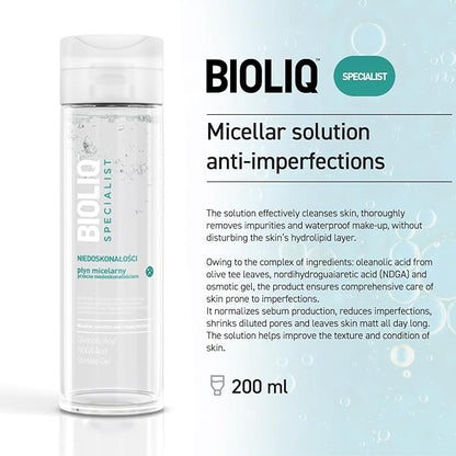 Specialist Anti-Imperfections Micellar Solution - Cleanses Skin, Removes Makeup & Impurities, Oleanolic Acid & NDGA Formula for Clear, Mattified Skin - Ideal for Imperfection-Prone Skin - 200ml