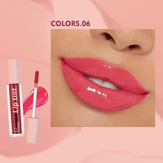 Water Lip Tint Stain, Long-Lasting Lip Tint for All-Day Wear, Moisturizing, Weightless and Non-sticky (06)