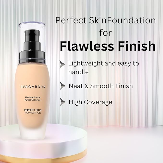 Perfect Skin Foundation - Soft Texture Ensures Excellent Coverage and Natural Finish - Visibly Reduces Signs of Aging - Smooth and Moisturizes Your Epidermis - 232 Ivory Cream - 1.01 oz