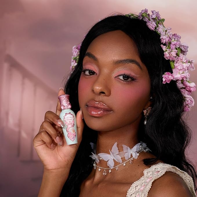 Flower Knows Midsummer Fairytales Coating Lip Lacquer,Glowy Non-Fading Lip Gloss,Hydrating Tinted Lip Oil for Girls&Women,Vegan & Cruelty Free,0.17Fl Oz(G07 Lullaby)