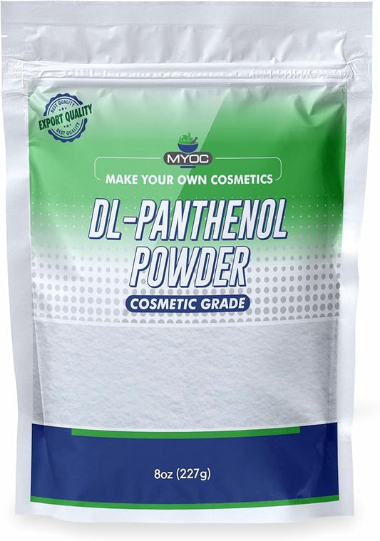 DL-Panthenol Powder - Provitamin B5 Powder for Cosmetics, DIY, Hair & Skin Care - 8 oz / 227 gm (8 Oz)