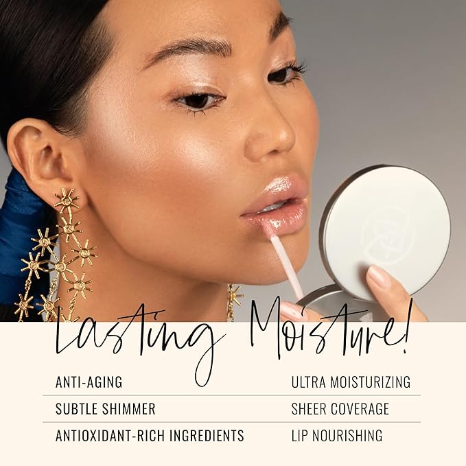 Runway Rogue Classic Lip Gloss, Pale-Purple Sheer Iridescent Hydrating Lip Gloss, ‘Purple Haze’