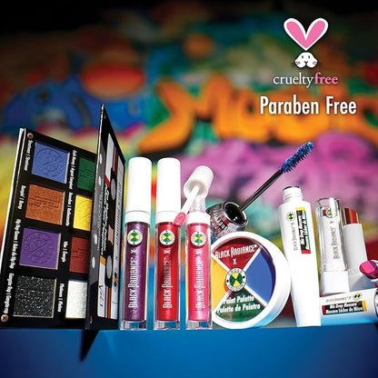 Black Radiance Cross Colours Metallic Liquid Lip, Moisture-Rich Ultra Glossy Finish, Pigment-Loaded Formula with Micro Glitter, Soft Paddle Applicator, Cruelty-Free - Vixen Red