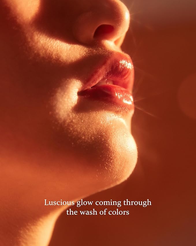 HINCE Mood Enhancer Water Liquid Glow - Non-Sticky & Waterproof Lip Stain for Women - Long Wearing Lip Gloss for Natural and Glass Glow - Moisturizing Liquid Makeup, 0.16 fl.oz. (HARMONIOUS)