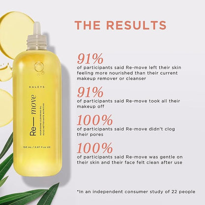 HALEYS Cleansing Oil, VEGAN KOREAN Formula, Removes Waterproof Makeup, Sunscreen, Impurities, Unclog pores, Gentle & Nourishing Makeup Removal with Olive Oil & Vitamin E - All Skin Types (Sensitive)