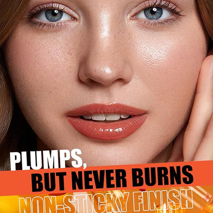 Duck Lip Plumper Gloss - Hydrating Lip Oil Gloss with Glitter Shine and High Pigment, No Sticky or Tacky Feel, Makes Lips Fuller and Sexier - Clear Plumping Finish (05)