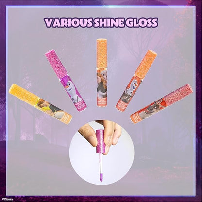 Disney Frozen 12 Piece Plant Based Lip Gloss, Girls Party Favors, First Makeup Set for Girl, Perfect for Parties, Sleepovers, and Birthday Gifts, Elsa and Anna, Ages 3+, by Townley Girl