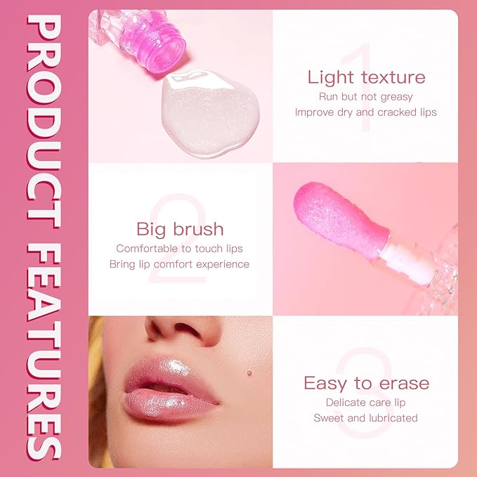 2024 New Magic Color Changing Lip Oil PH，Warm Change Glitter Lip Gloss, Color Changing Lip Oil V2, Color Changing Lip Gloss, Moisturizing Plumping Clear Lips Oil Tinted Lip Plumper Lips Care
