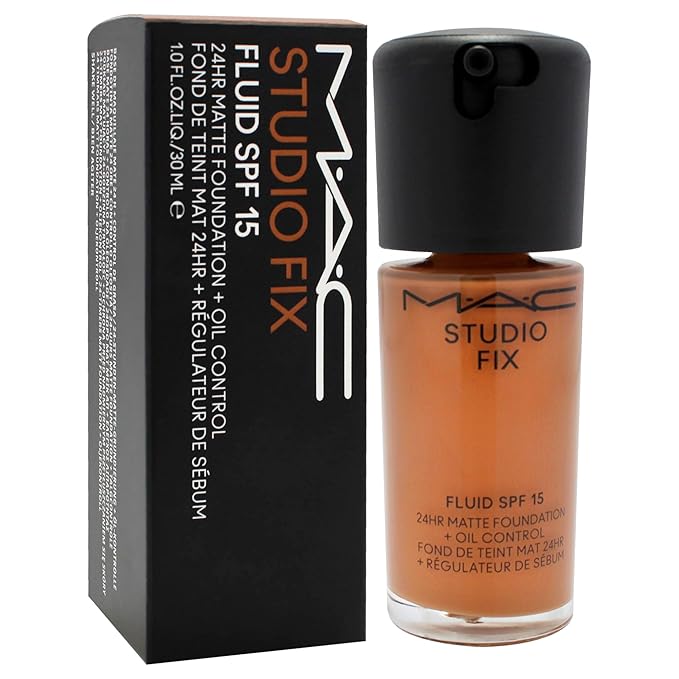 Studio Fix Fluid SPF 15 24Hr Matte Foundation Plus Oil Control - NW45 by MAC for Women - 1 oz Foundation