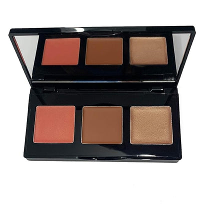 LAURA GELLER NEW YORK Multitasking Eye Lip Cheek Palette Cream to Powder Trio, Nudes