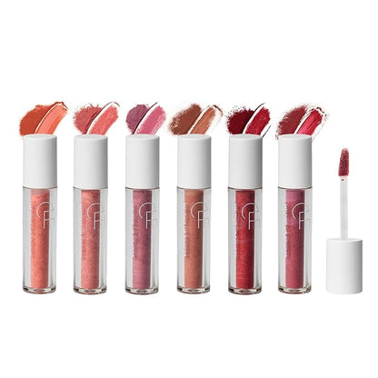 CLE Cosmetics Melting Lip Powder Mini Set of 6 - Lip Tint (Vegan, Cruelty Free, Paraben-Free) with Long-Lasting, Weightless Lip Stain, Usable on Lips, Eyes and Cheeks, Matte Finish, Travel Size