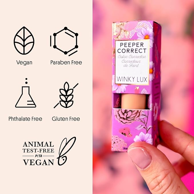 Winky Lux Peeper Perfect Under Eye Concealer (Fair) and Winky Lux Peeper Correct Peach Color Corrector