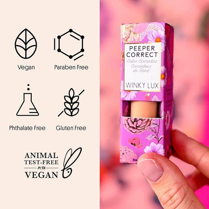 Winky Lux Peeper Perfect Under Eye Concealer (Fair) and Winky Lux Peeper Correct Peach Color Corrector
